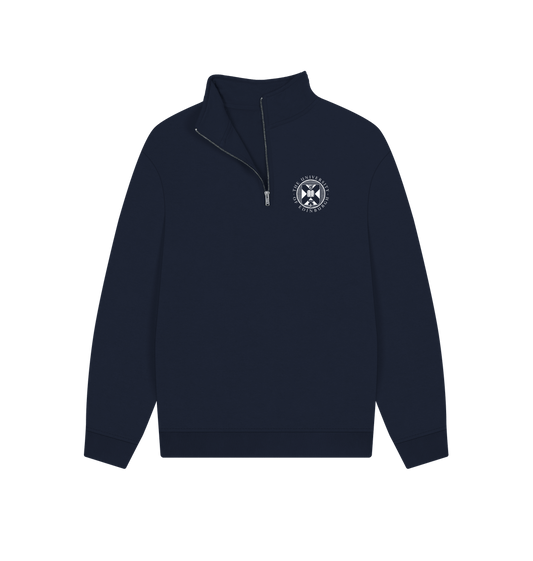 Navy School of Informatics Quarter Zip Sweatshirt