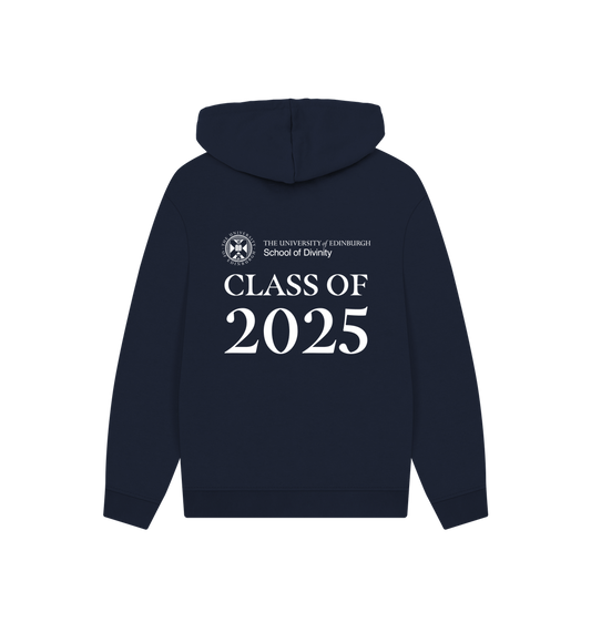 Navy Printed Hoody