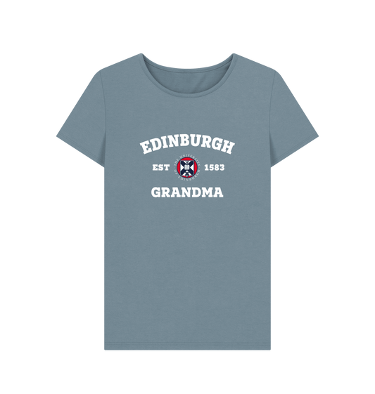 Stone Blue Printed T-shirt Front