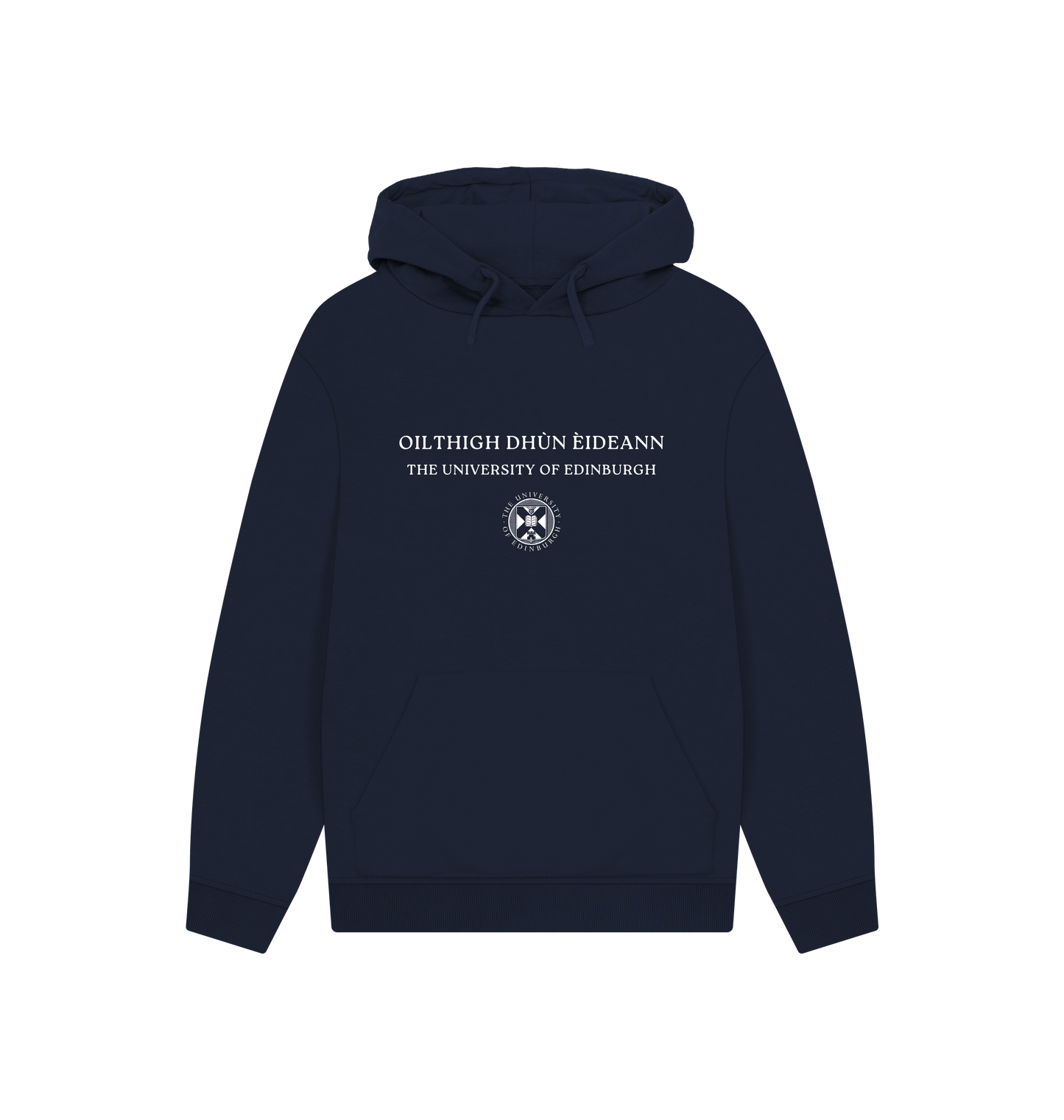Navy Printed Hoody Front