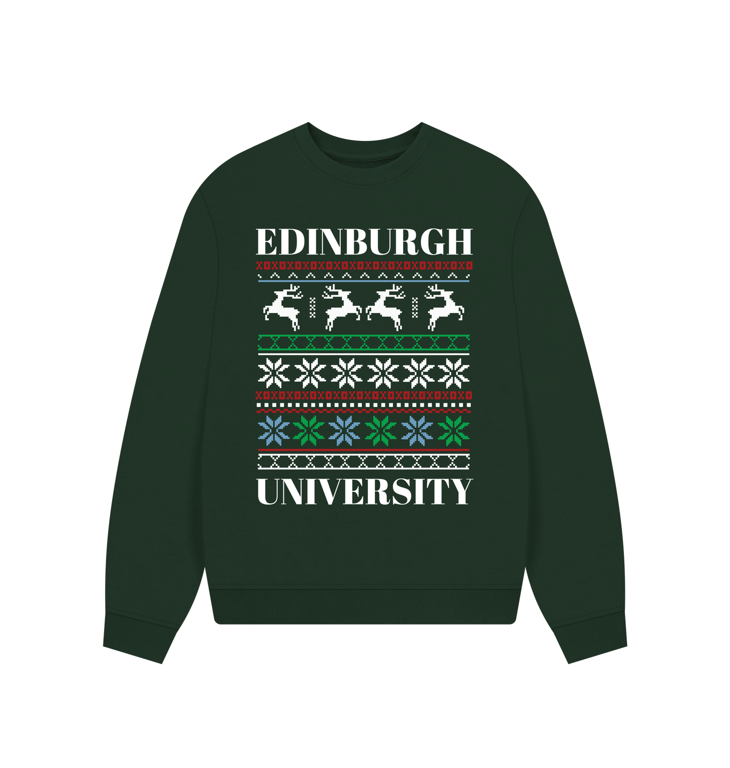 Evergreen Printed Sweater Front