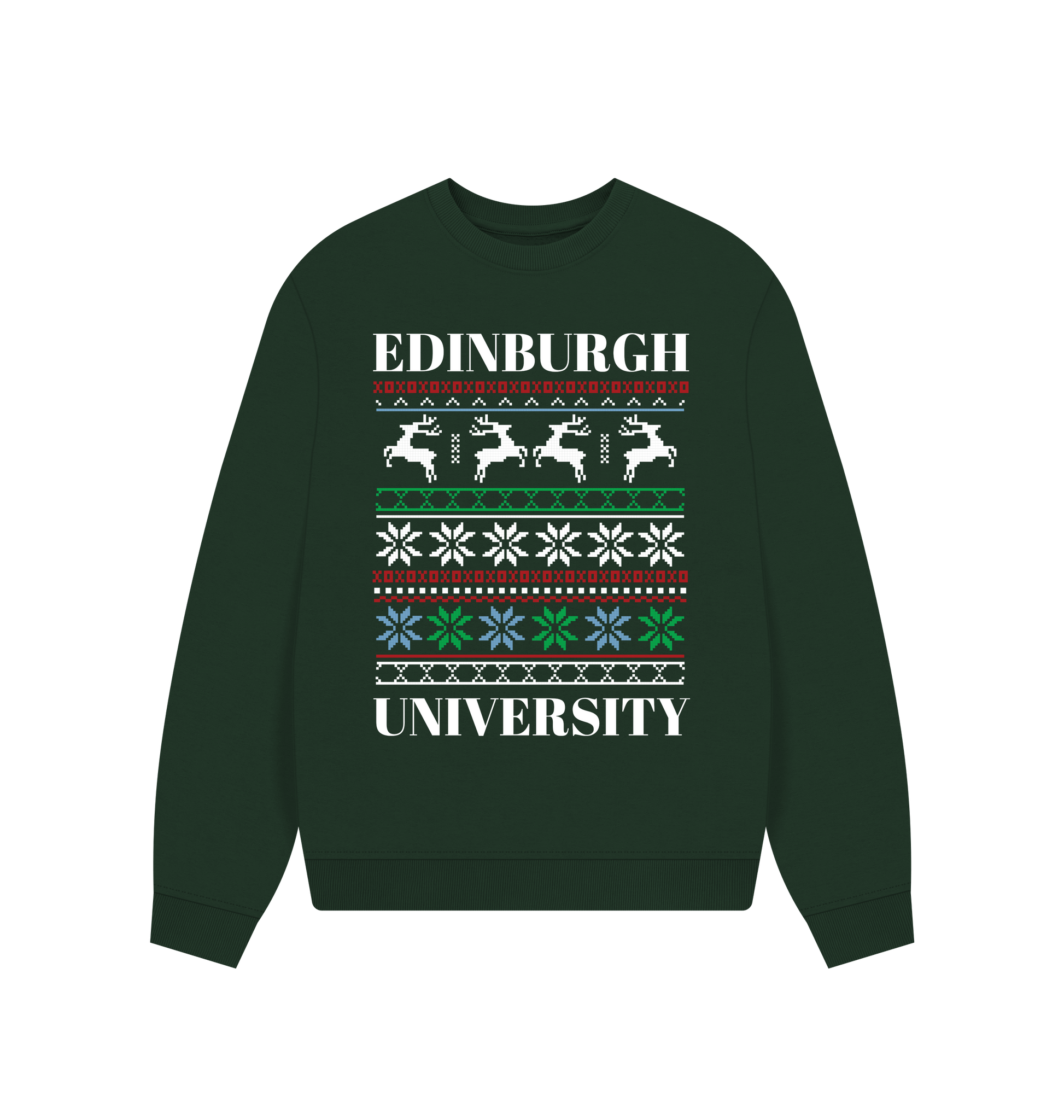 Evergreen Printed Sweater Front