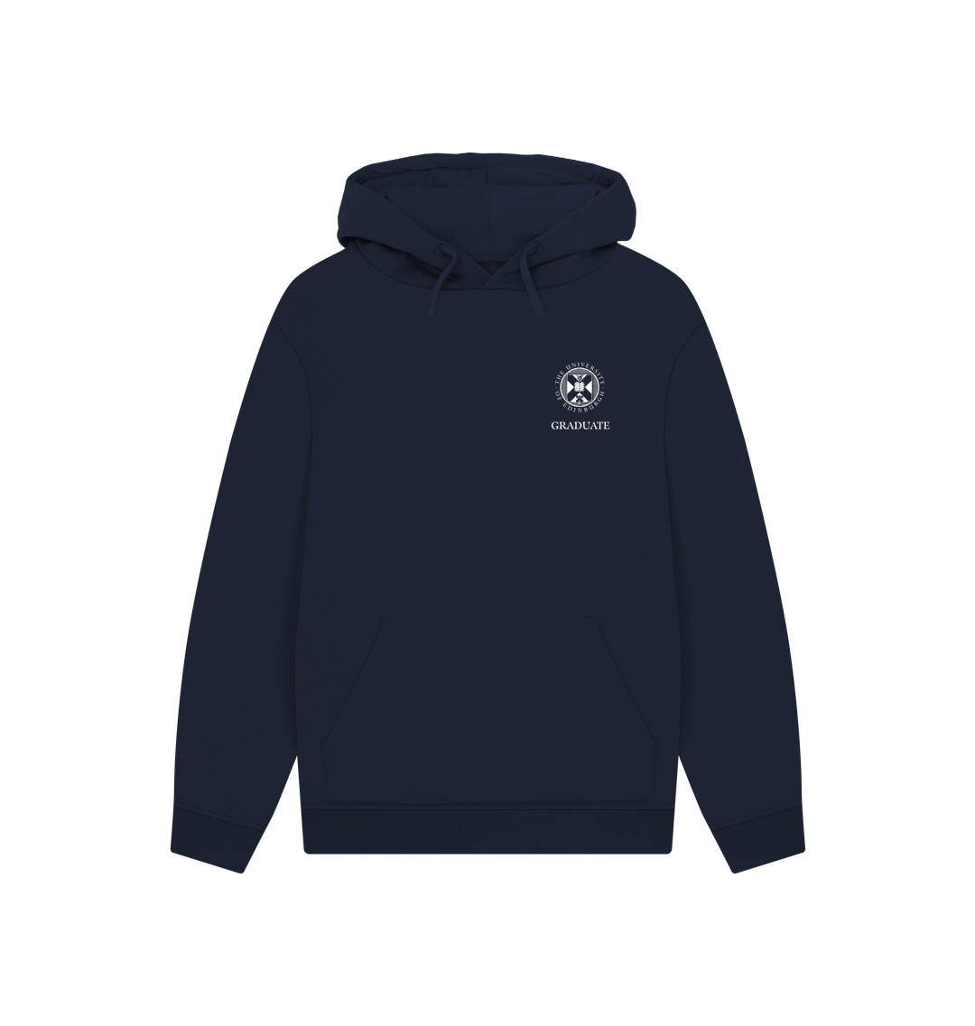 Navy Printed Hoody