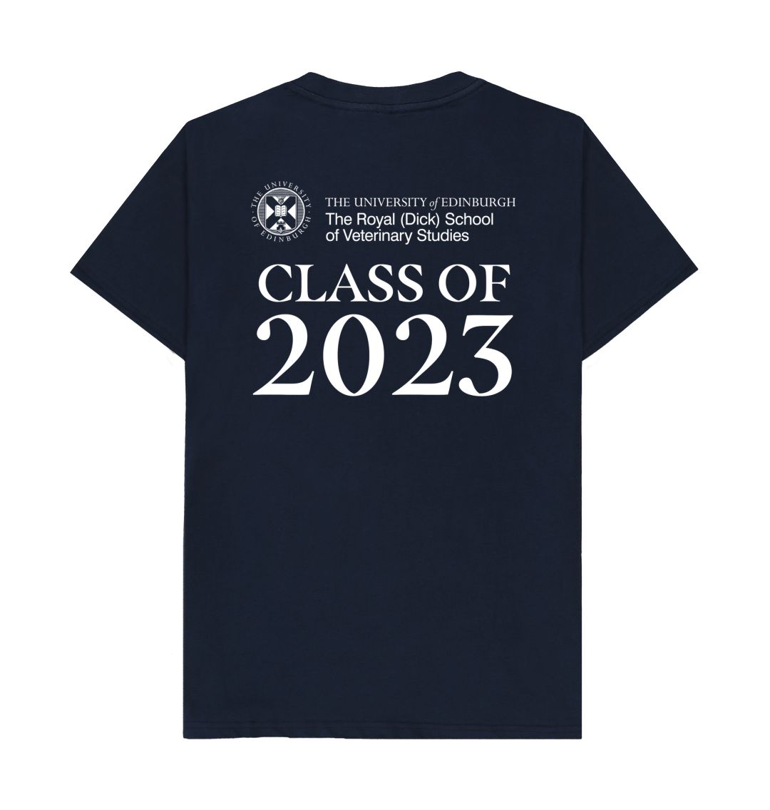 Navy Blue The Royal (Dick) School of Veterinary Studies 'Class Of' Graduate T-Shirt