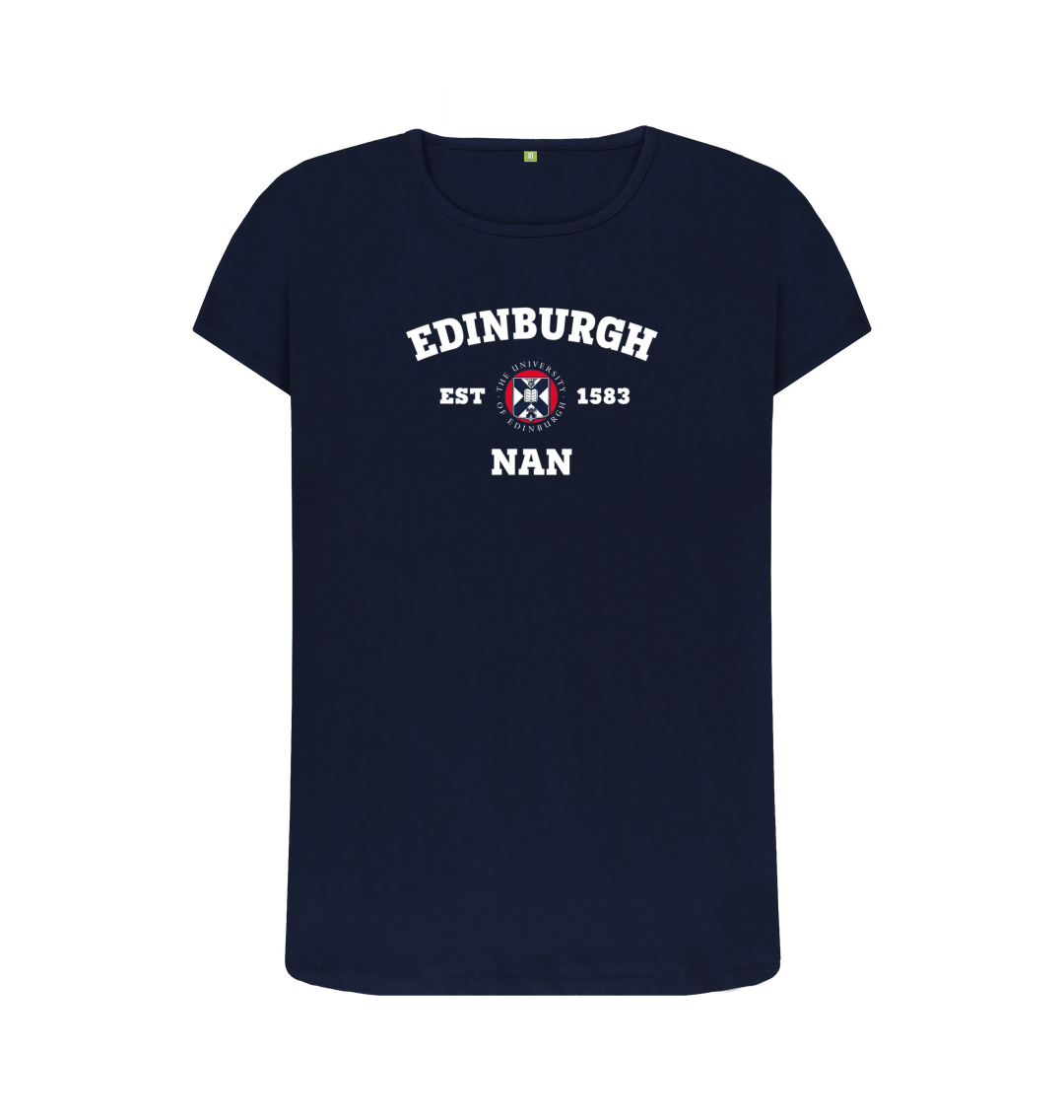 Navy Blue Printed T-shirt Front