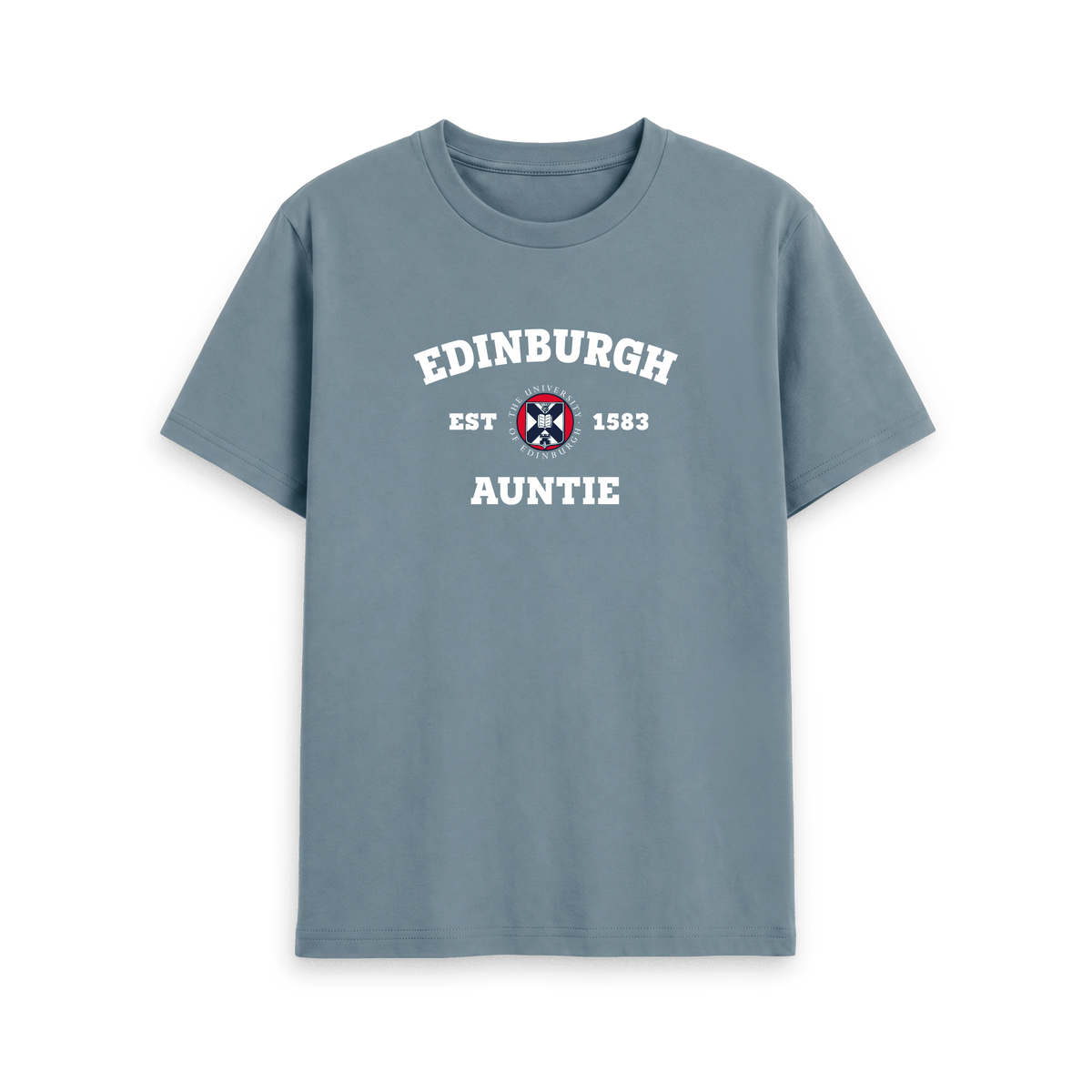 Stone Blue Printed T-shirt Front