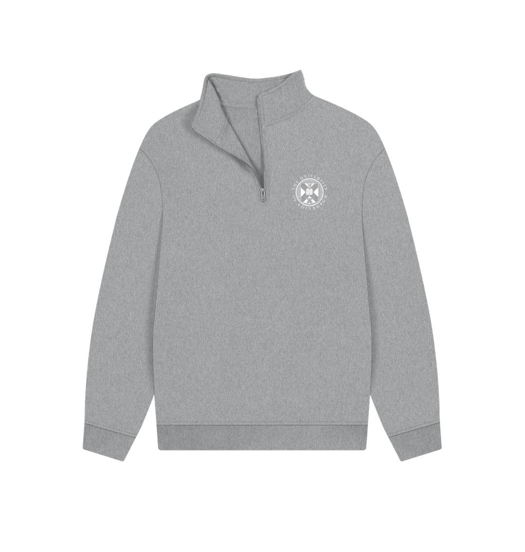 Athletic Grey Printed Sweater Front