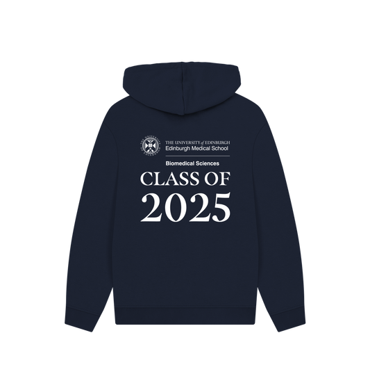 Navy Printed Hoody