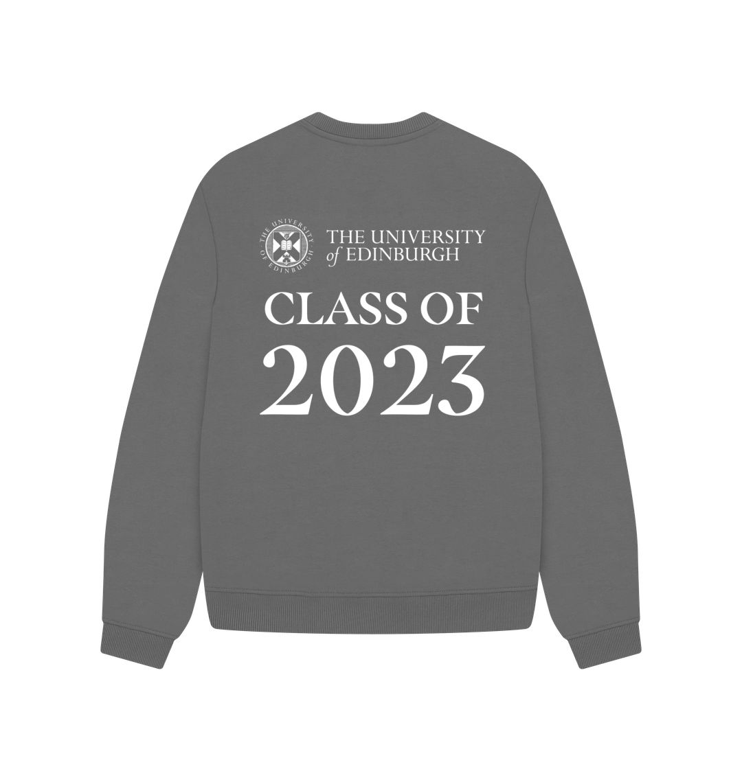 Back of Slate Grey Class of 2023 Women's Oversized Sweatshirt