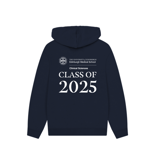 Navy Printed Hoody
