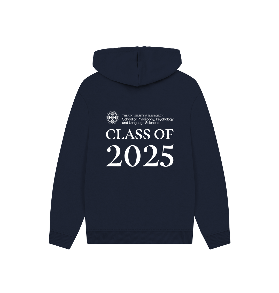 Navy Printed Hoody