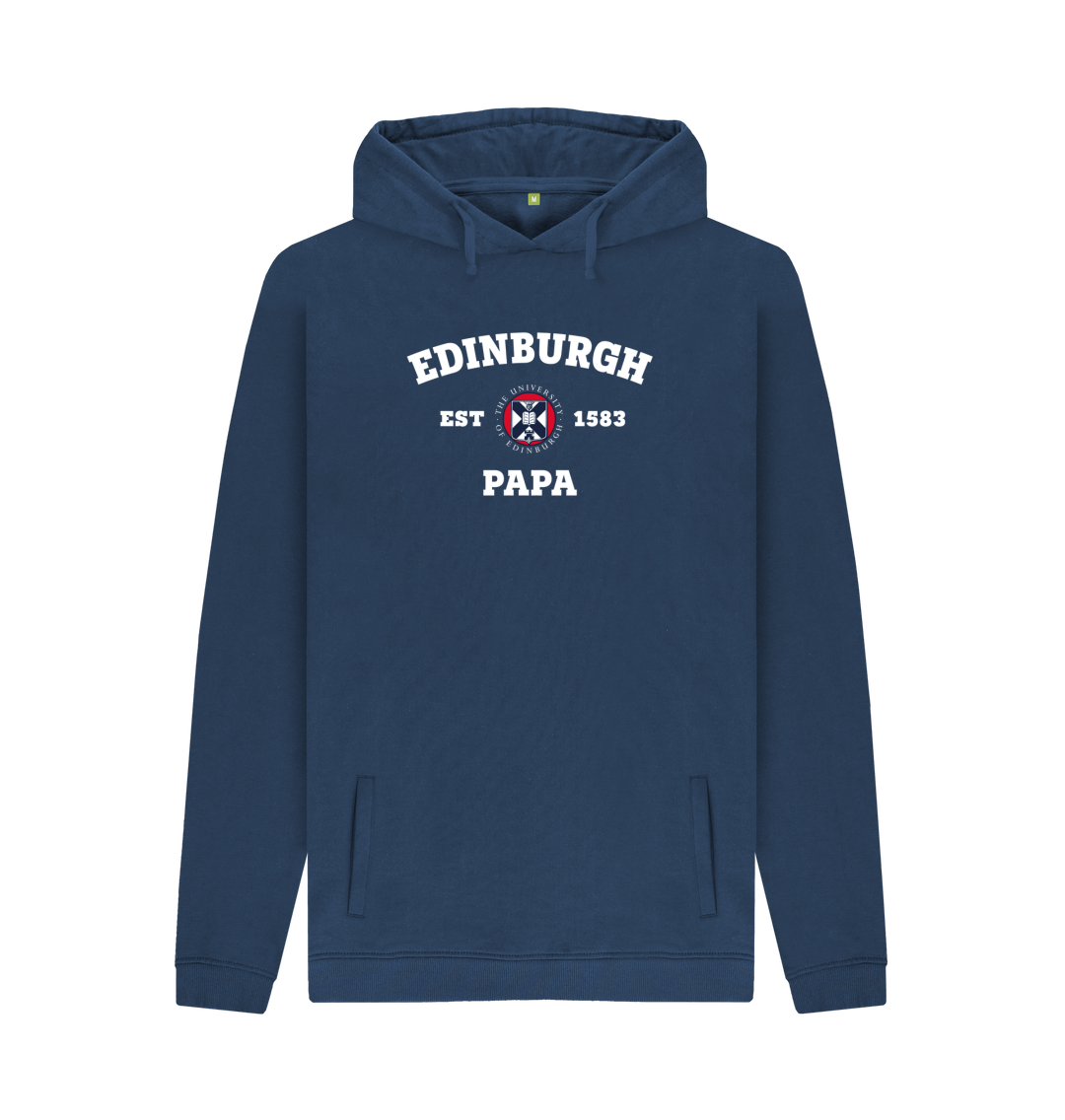Navy Printed Hoody Front