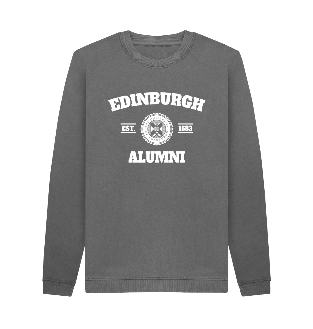 Slate Grey Printed Sweater Front