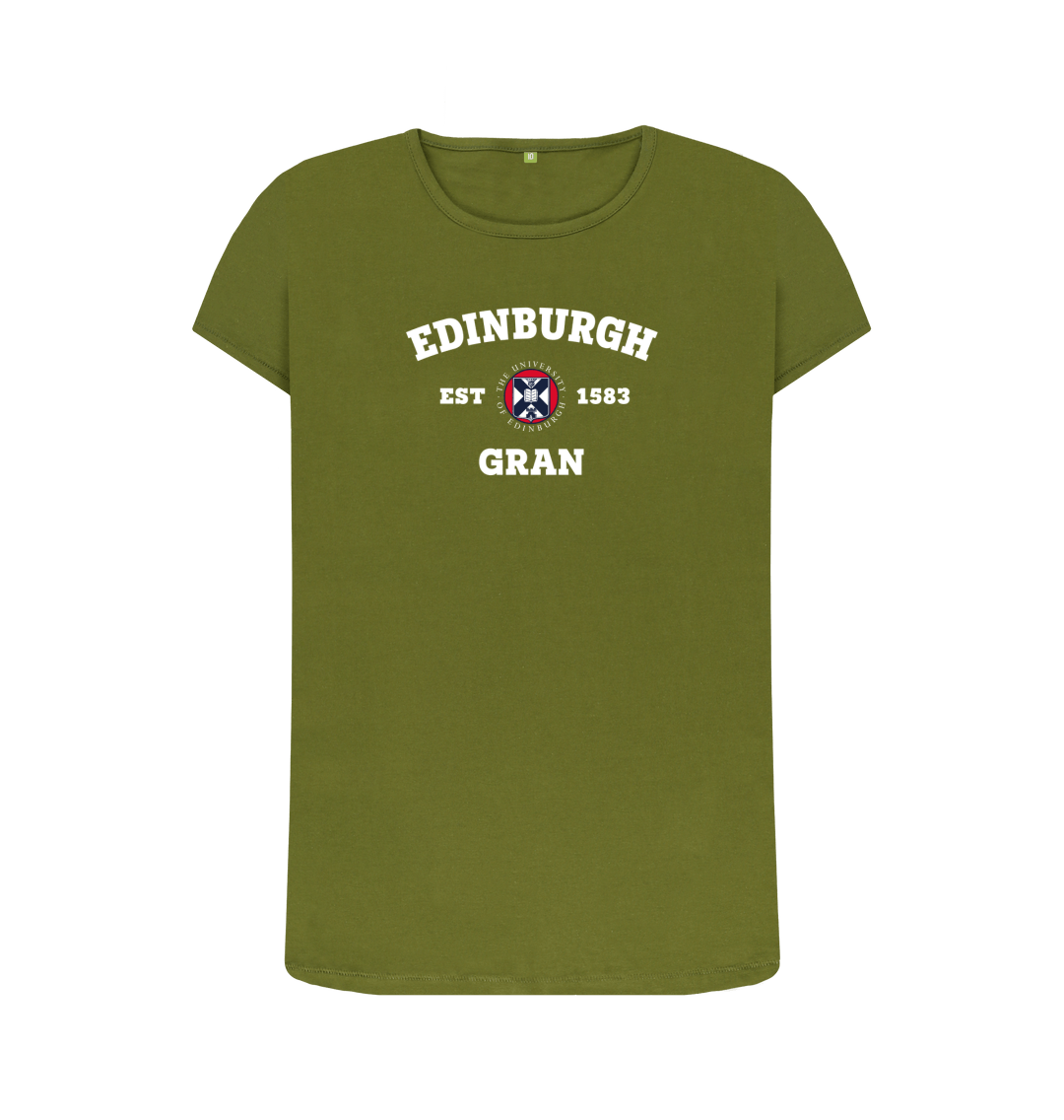 Moss Green Printed T-shirt Front
