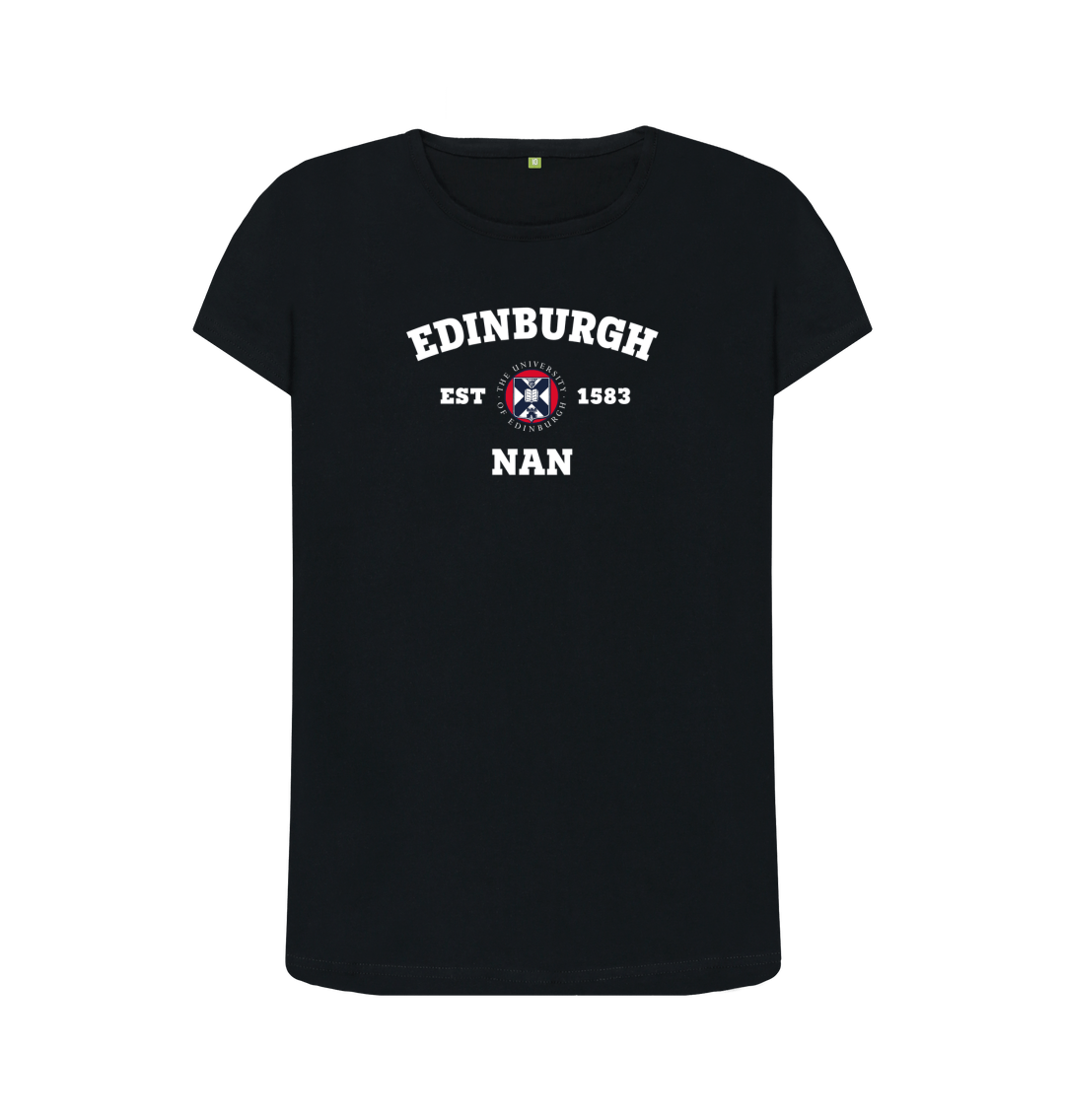 Black Printed T-shirt Front