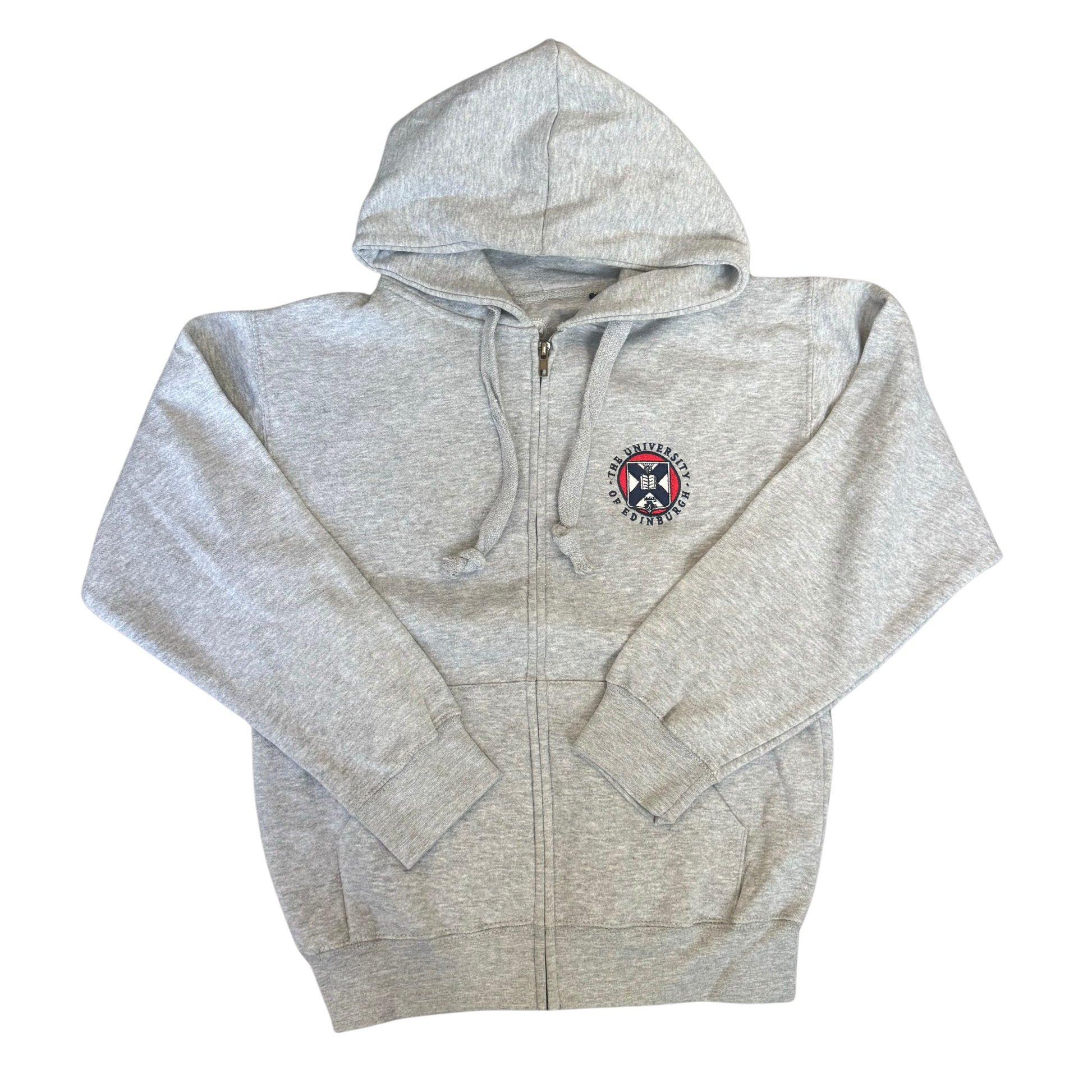 Embroidered zip hoodie sales