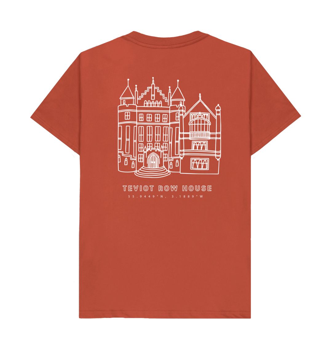 Back of Rust Teviot Row House Coordinates Design T-Shirt