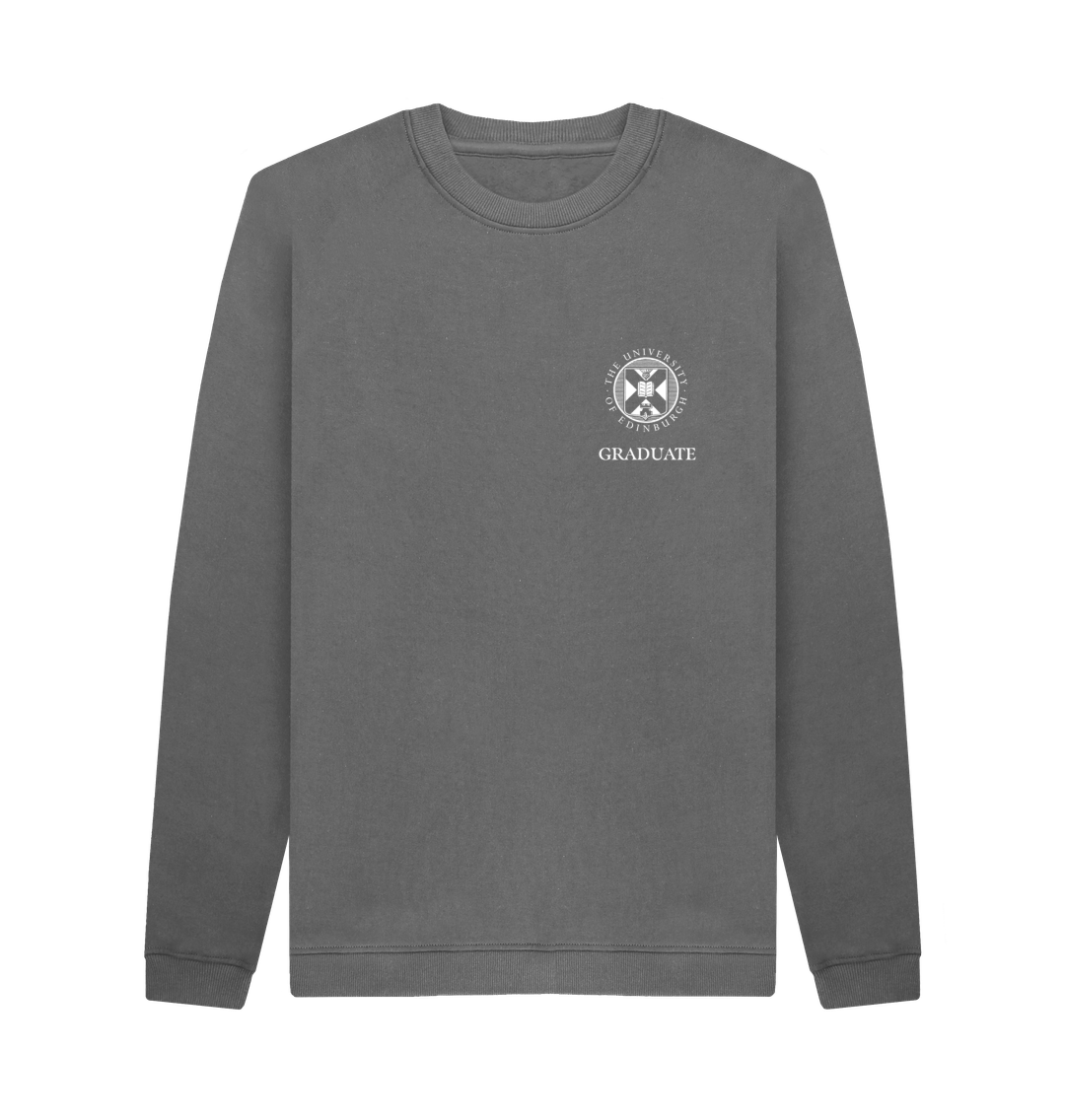 Slate Grey Printed Sweater Front