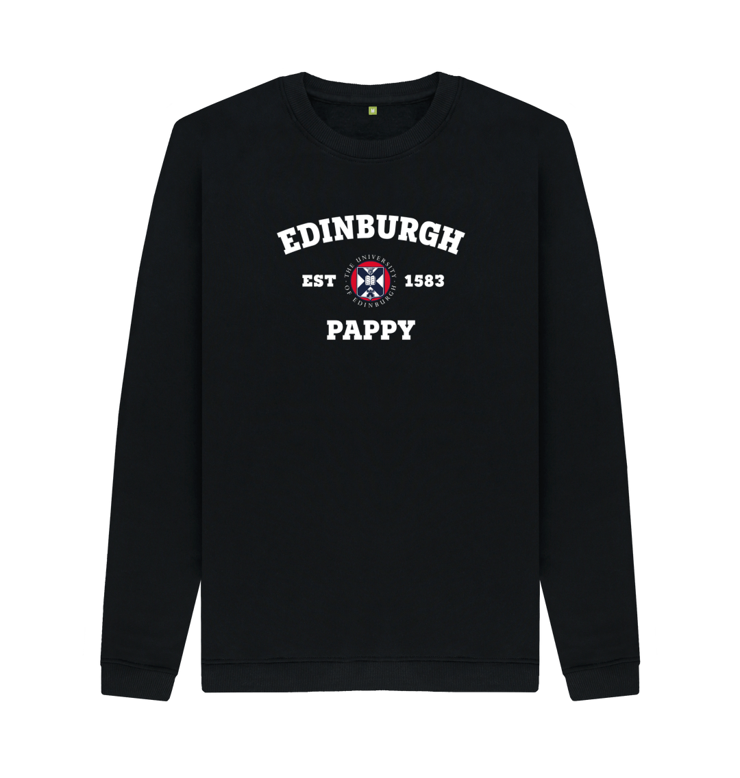 Black Printed Sweater Front