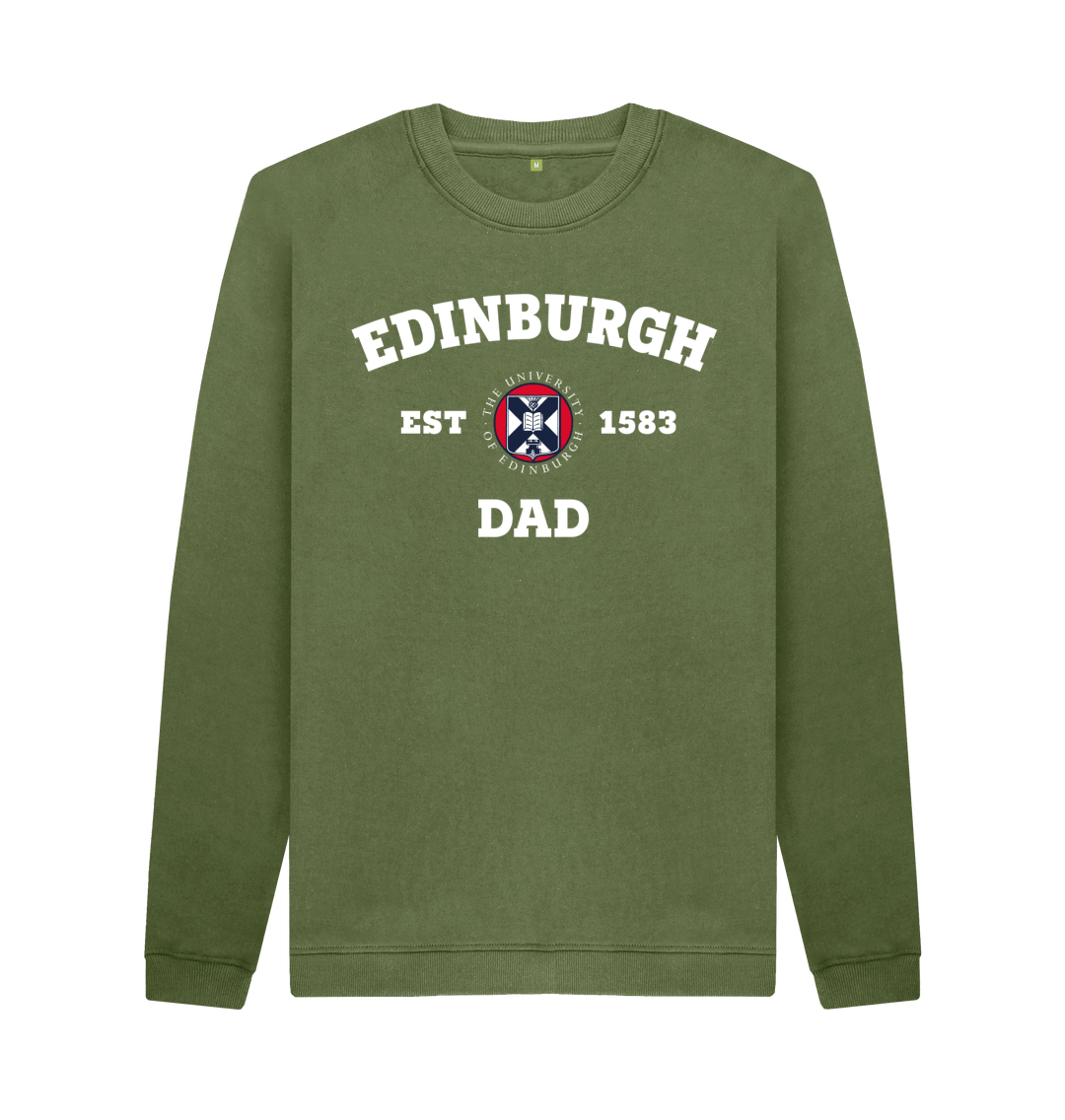 Khaki Printed Sweater Front