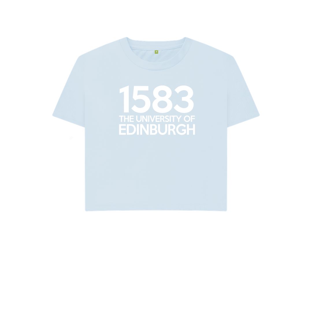 Sky Blue Women's 1583 Cropped Boxy T-Shirt