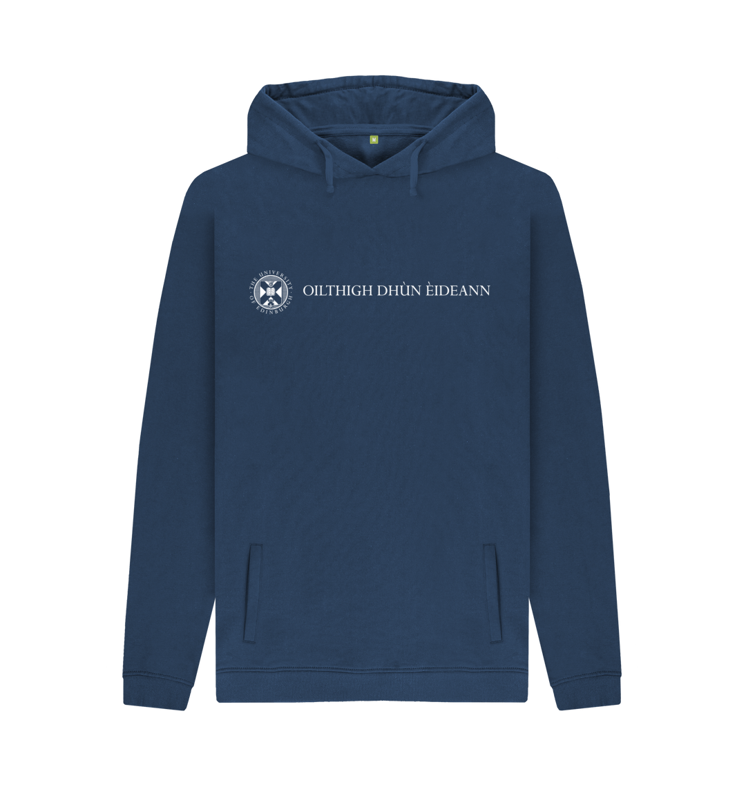 Navy Printed Hoody Front