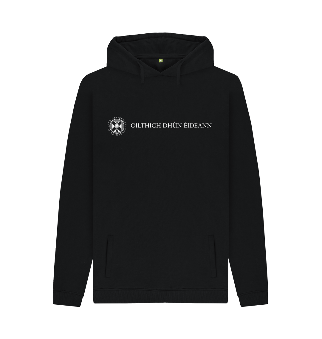 Black Printed Hoody Front