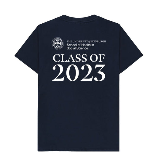 Navy Blue School Of Health In Social Sciences 'Class Of' Graduate T-Shirt