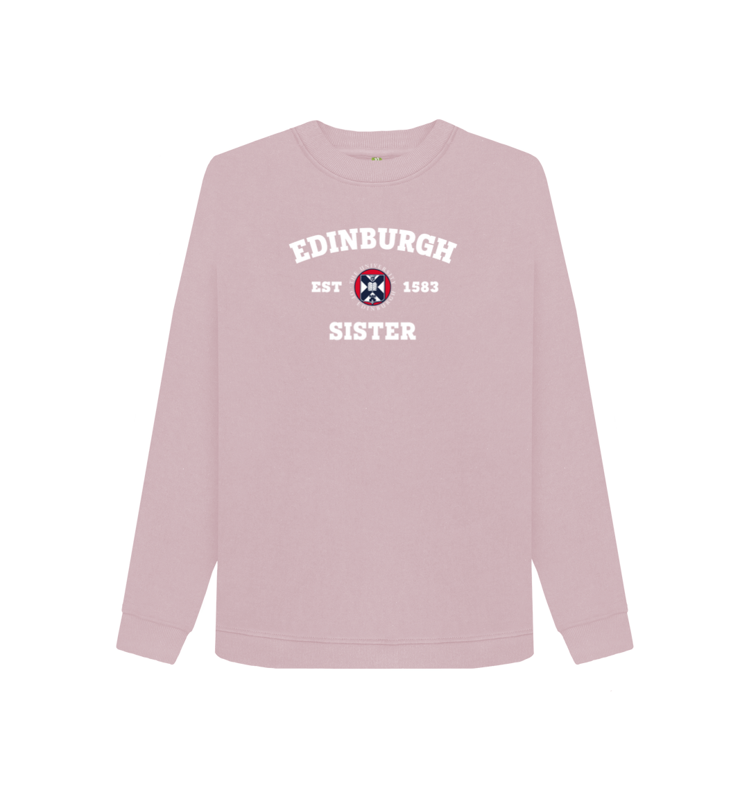 Mauve Printed Sweater Front