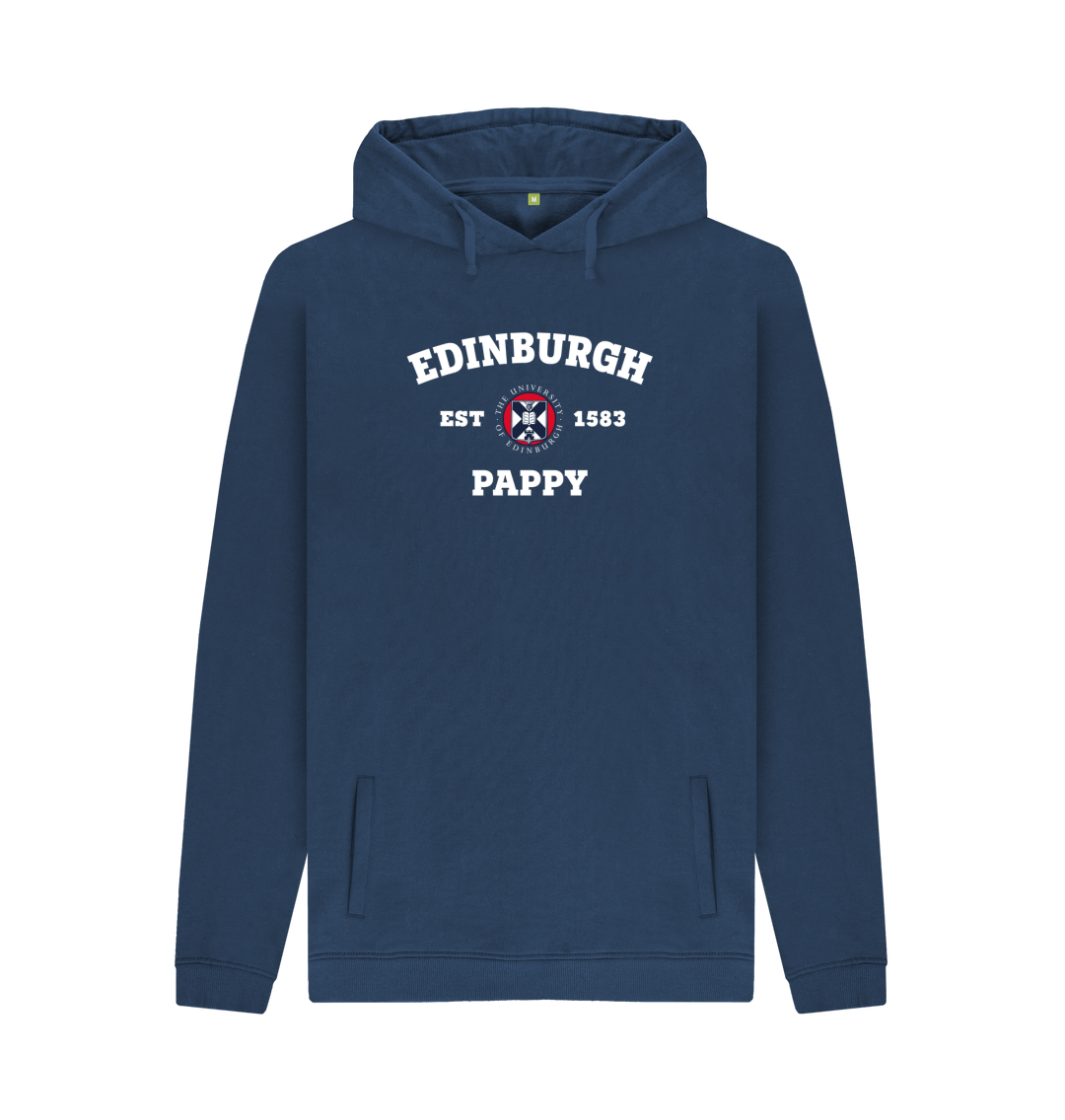Navy Printed Hoody Front