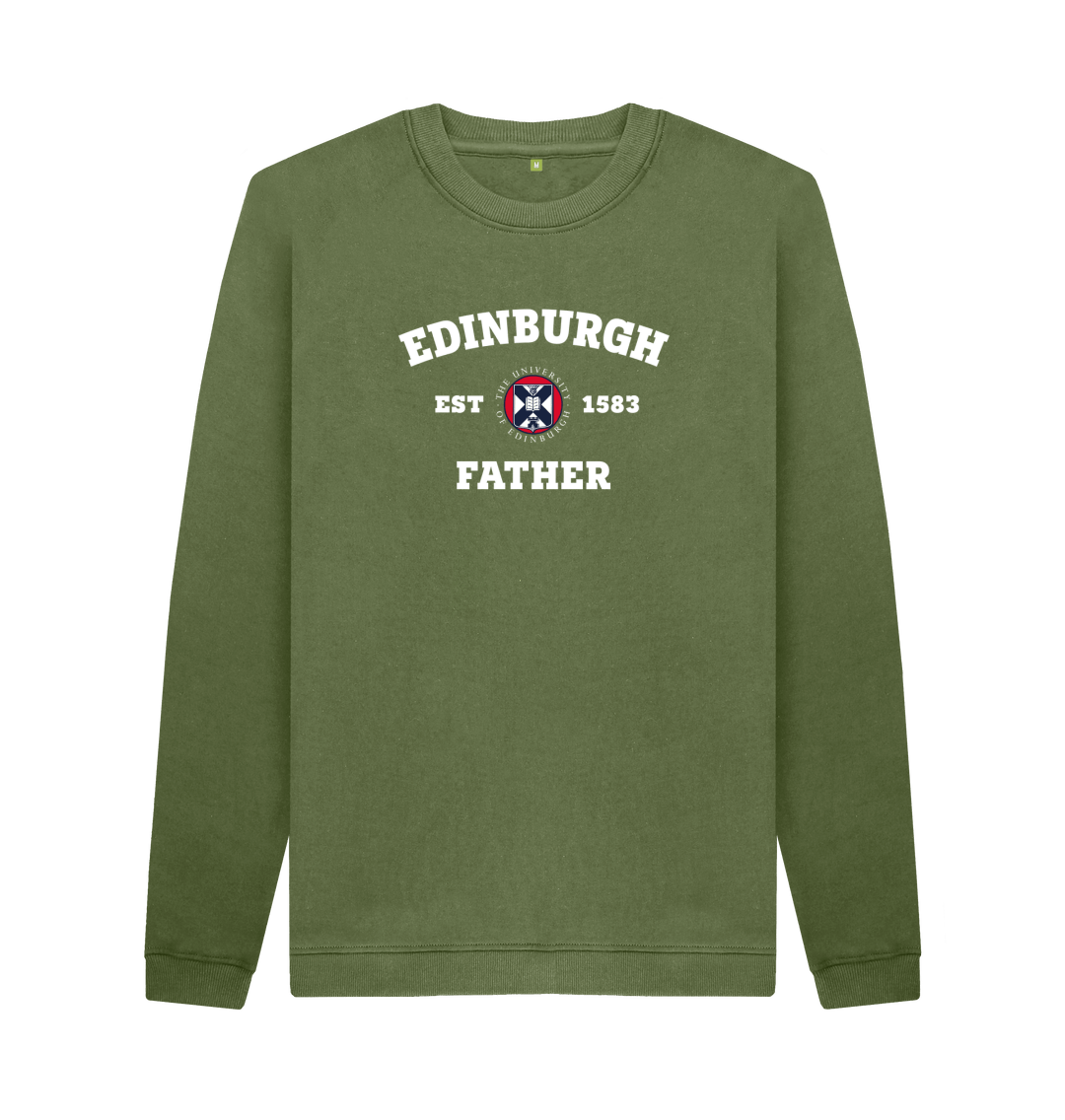 Khaki Printed Sweater Front