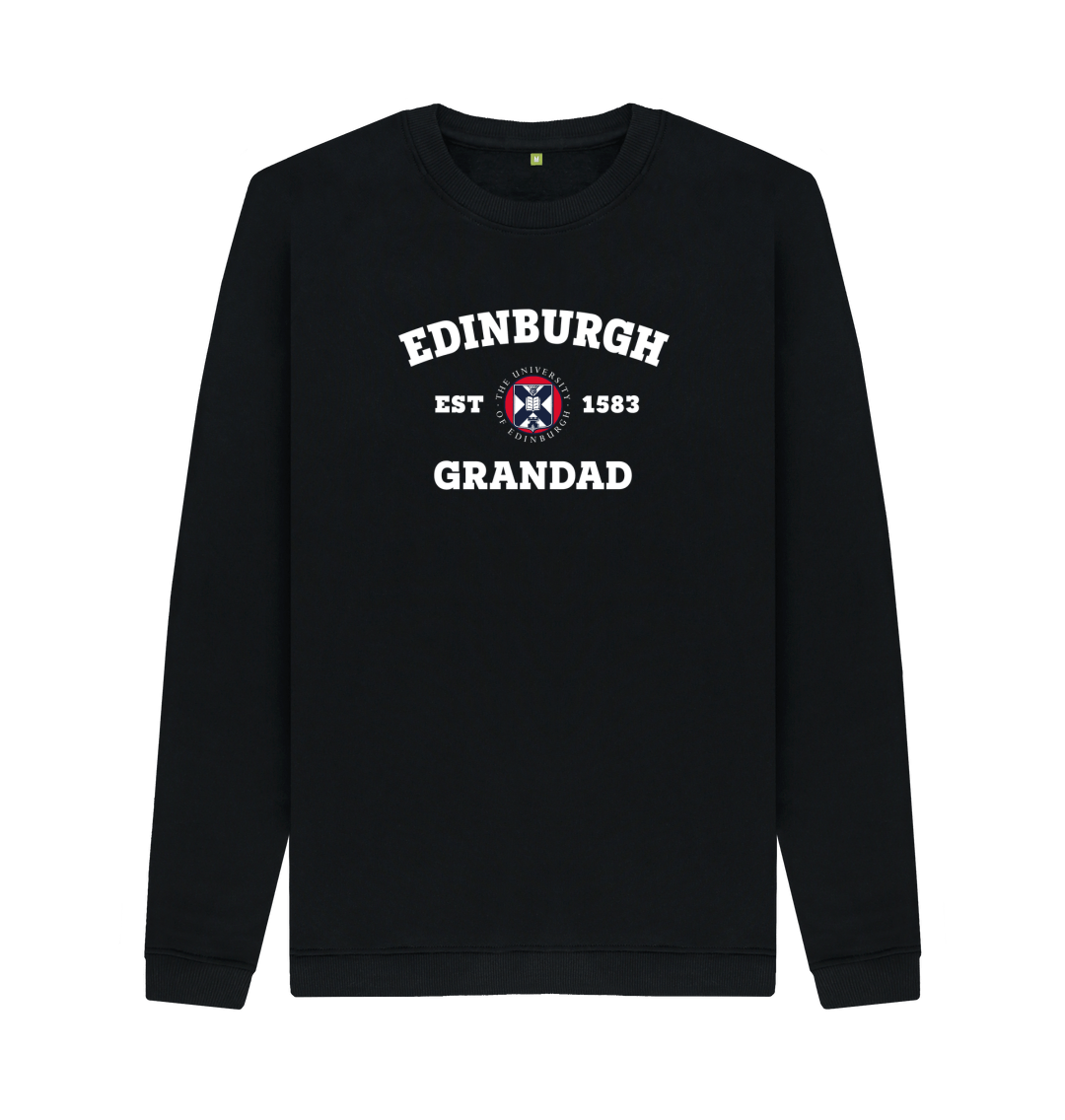 Black Printed Sweater Front