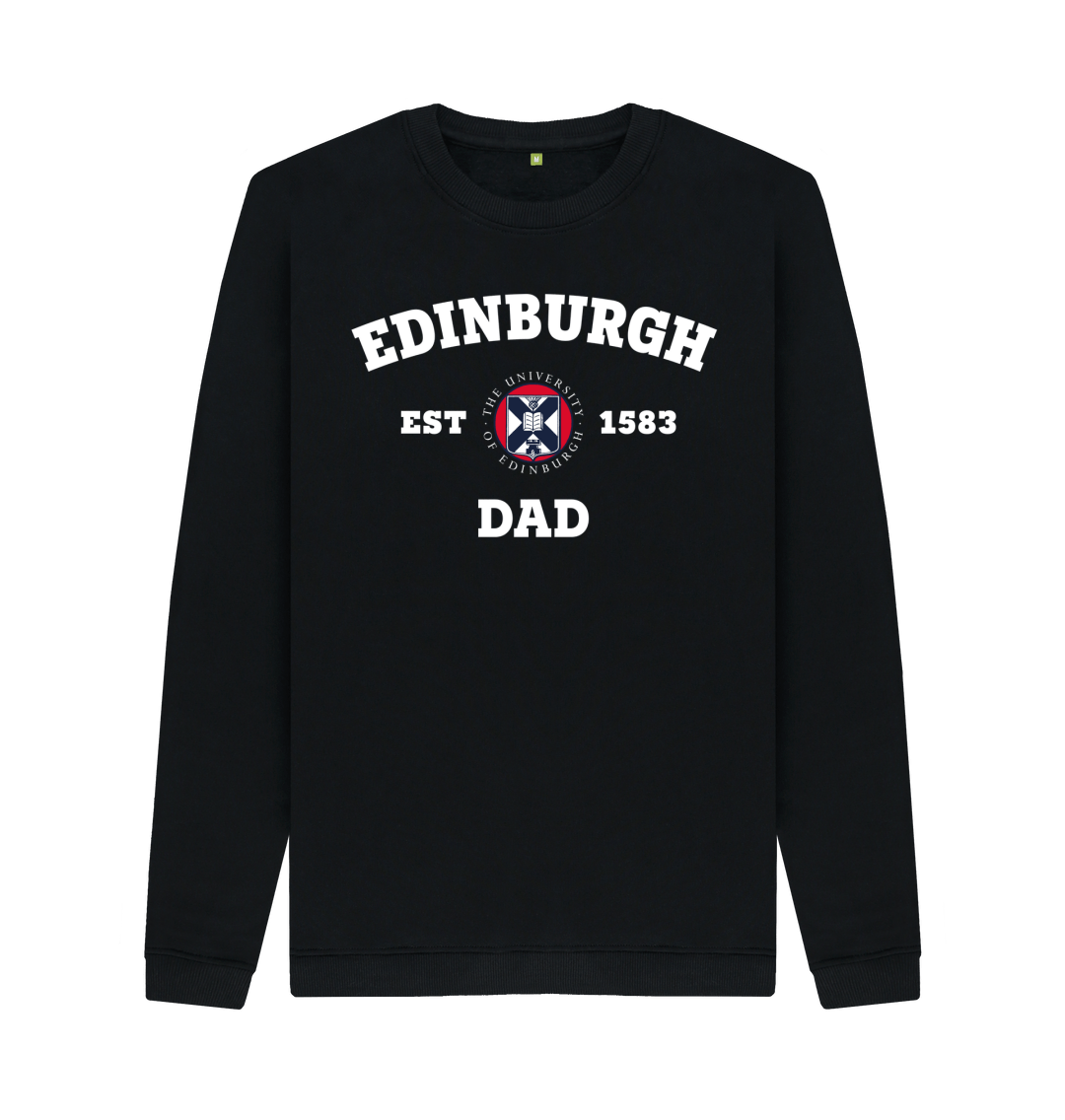 Black Printed Sweater Front