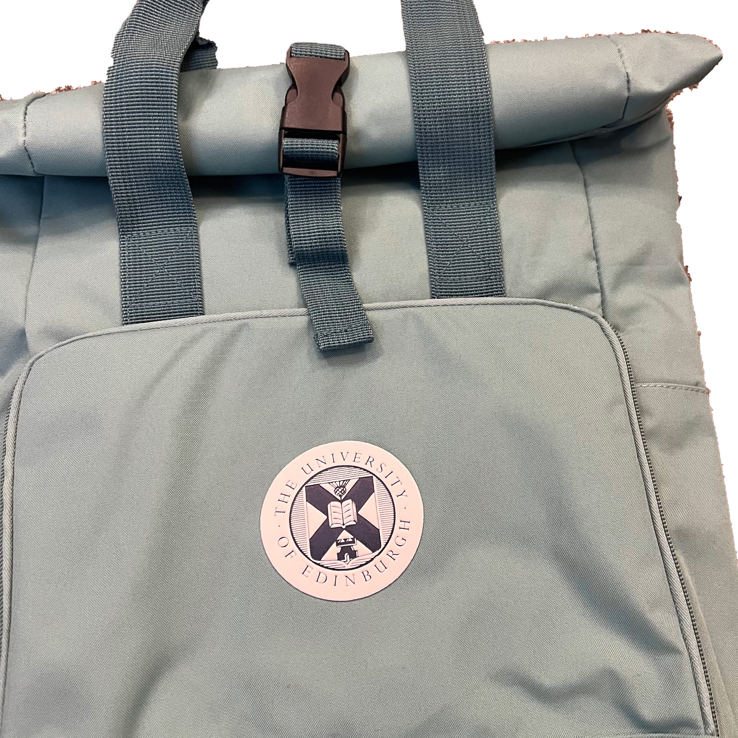 Roll-Top Crest Badge Backpack