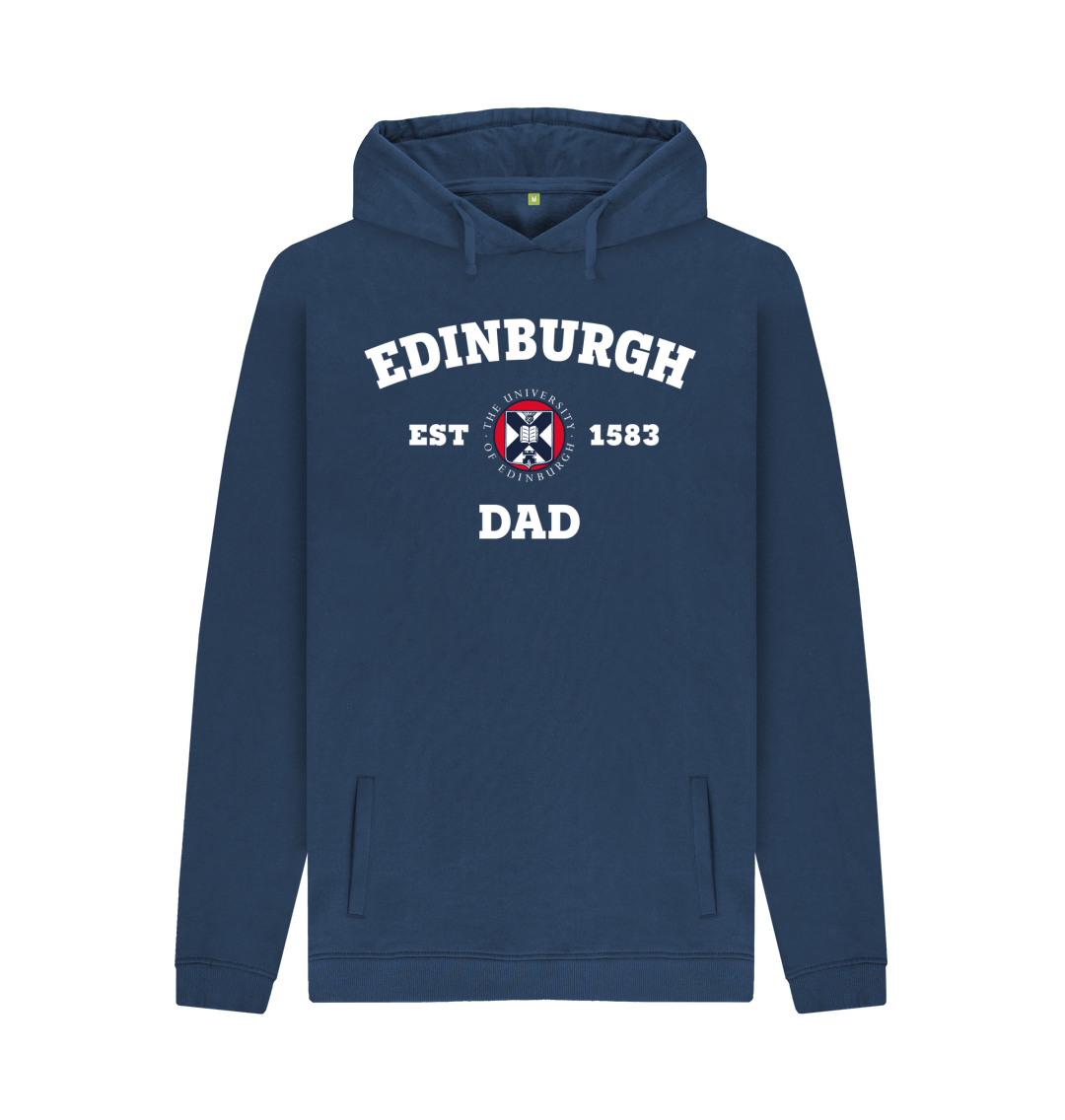 Navy Printed Hoody Front