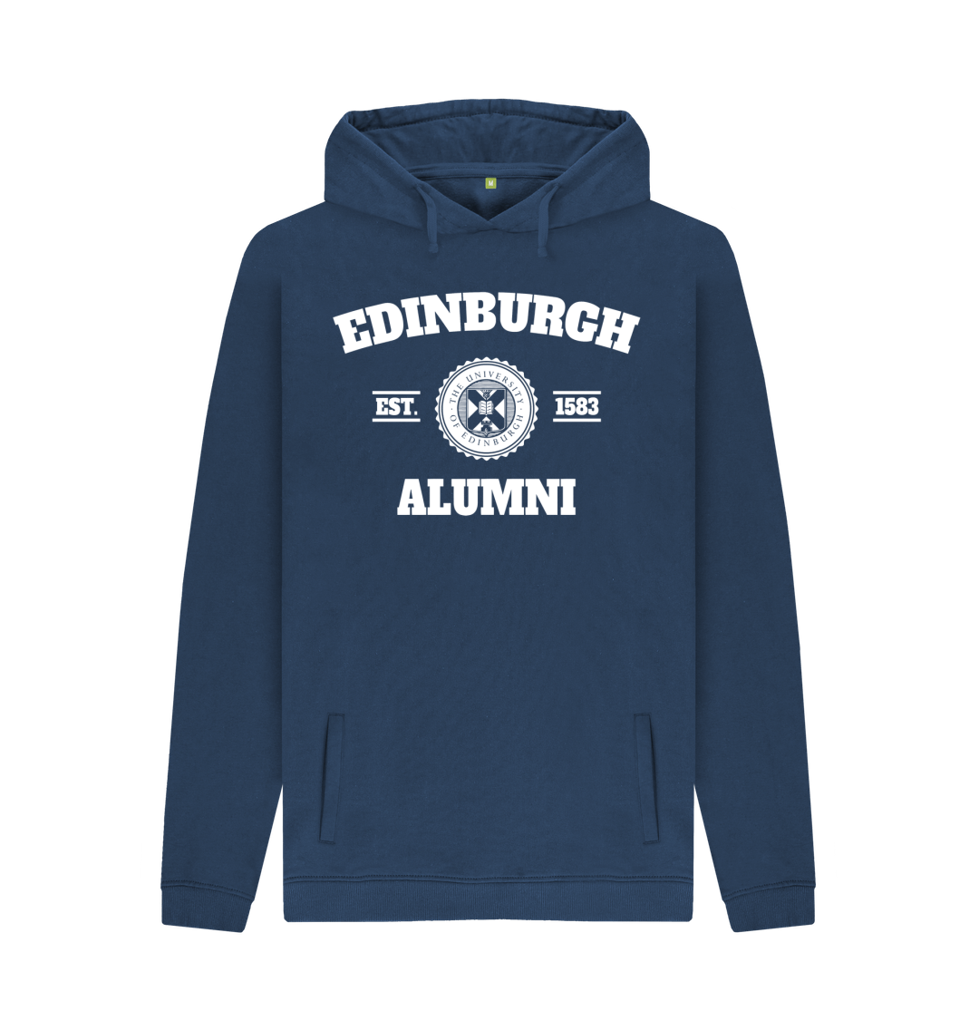 Navy Printed Hoody Front