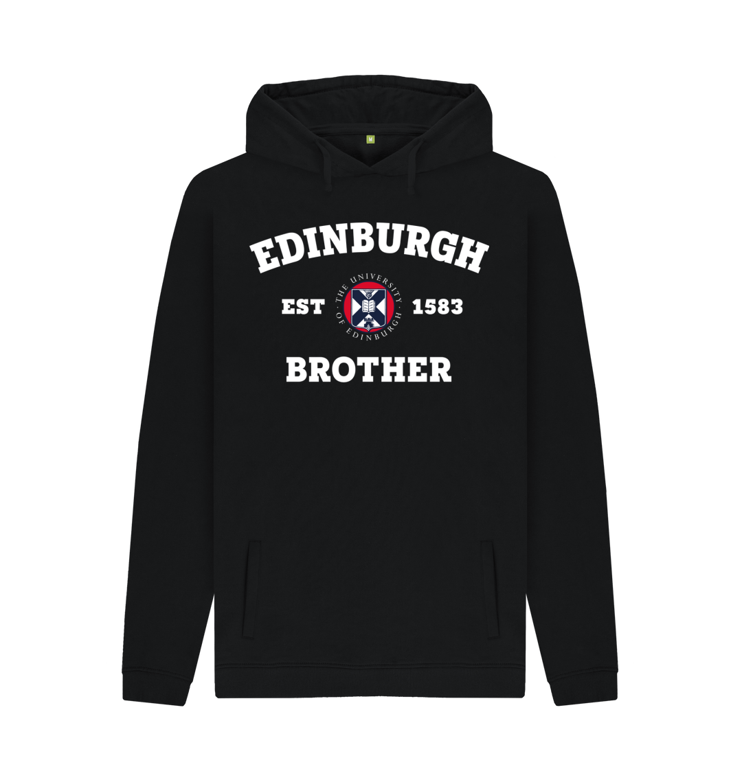 Black Printed Hoody Front