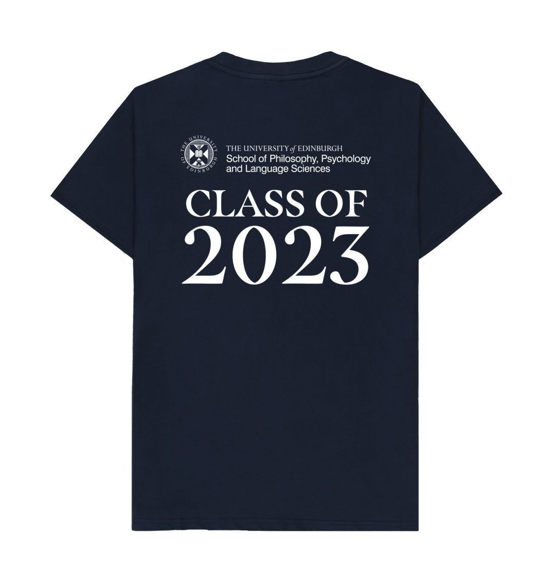 Navy Blue Philosophy, Psychology and Language Sciences 'Class Of' Graduate T-Shirt
