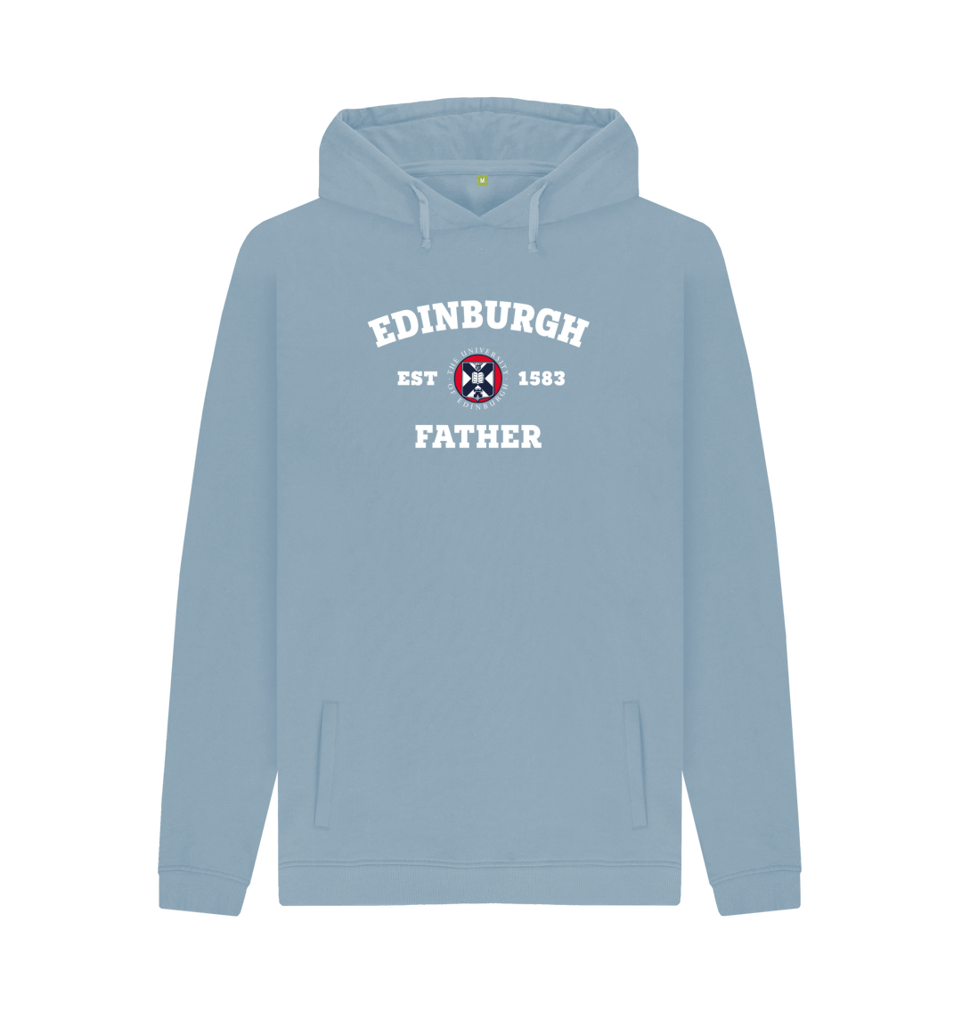Stone Blue Printed Hoody Front
