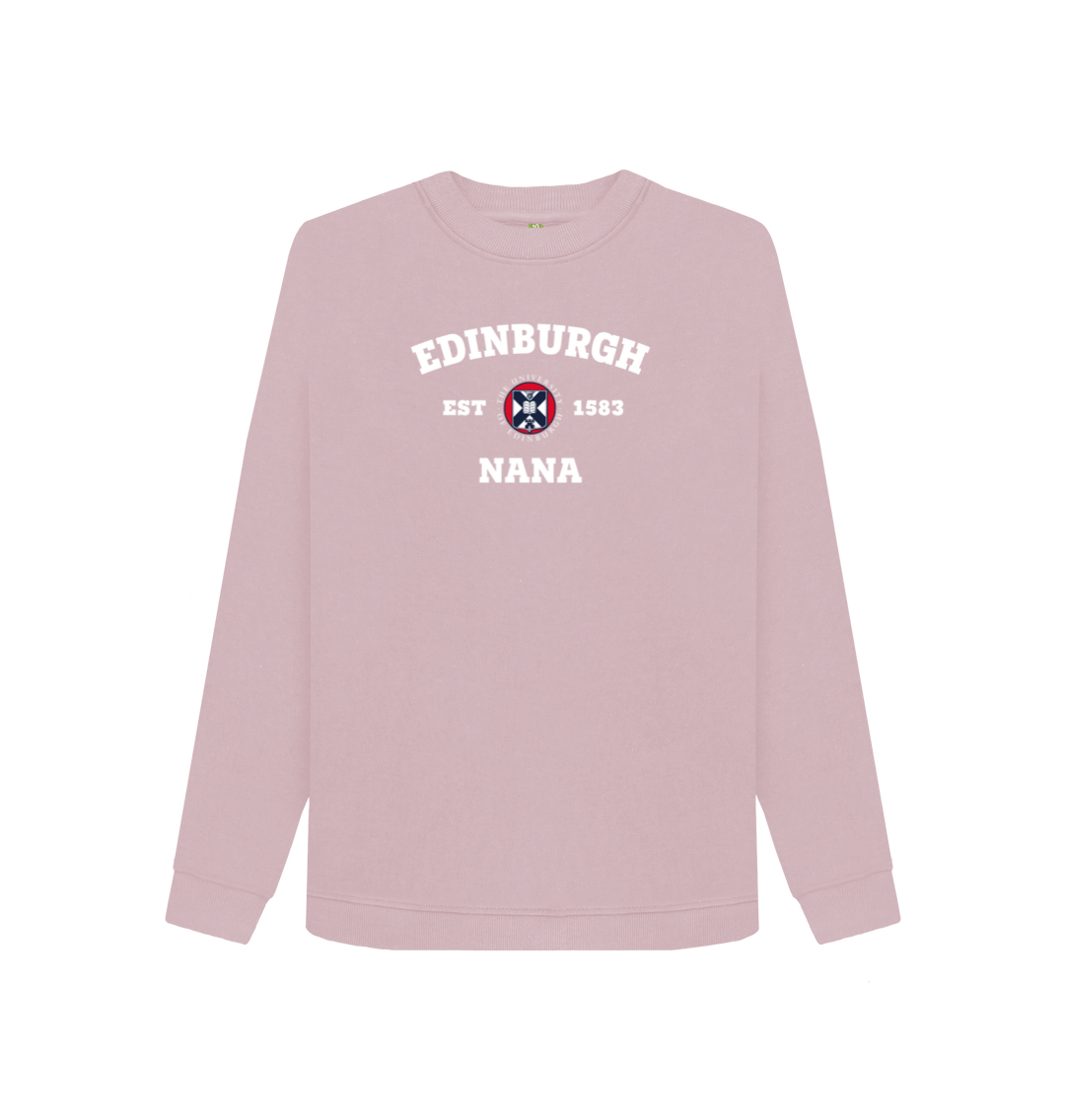 Mauve Printed Sweater Front