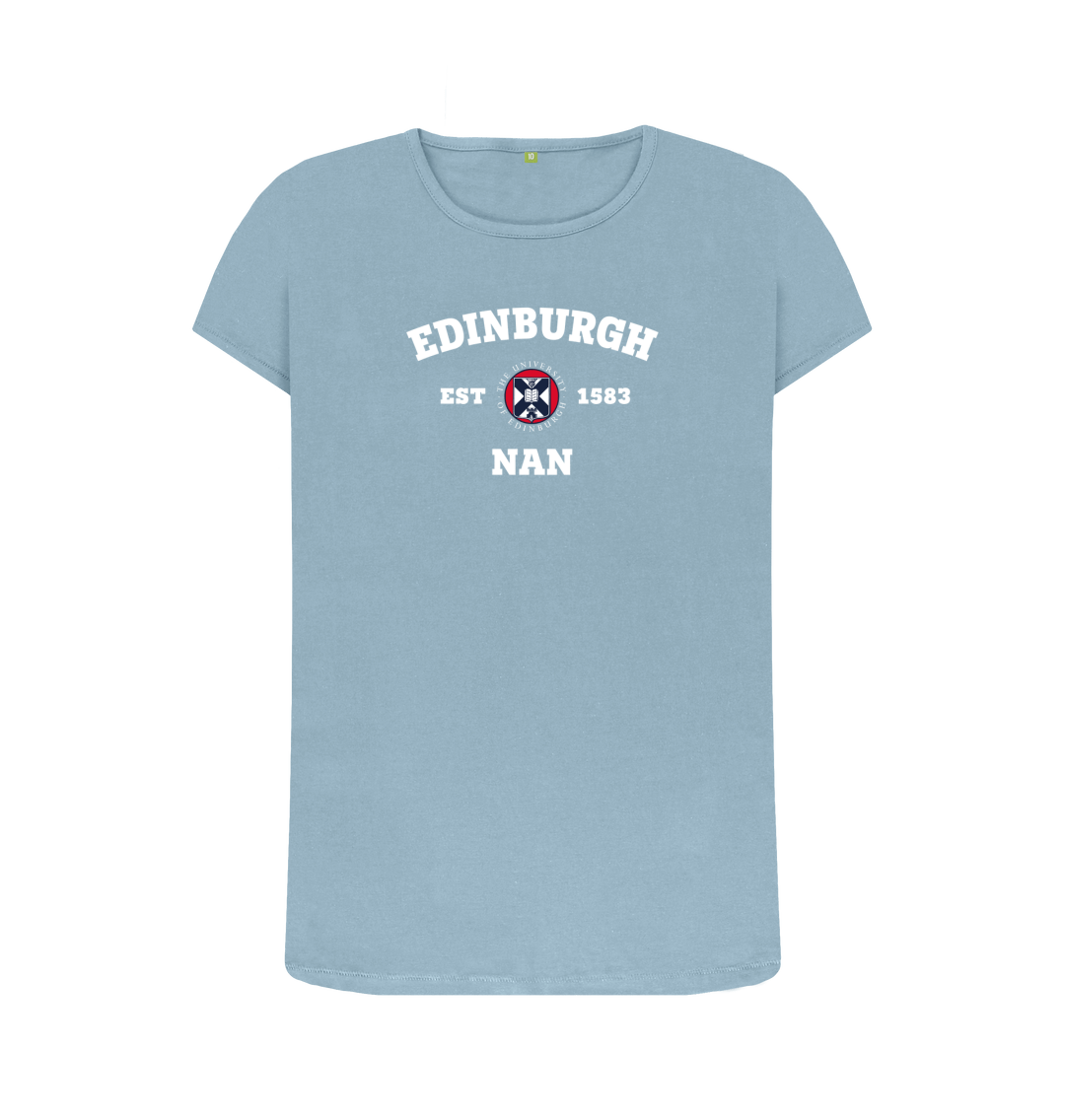 Stone Blue Printed T-shirt Front