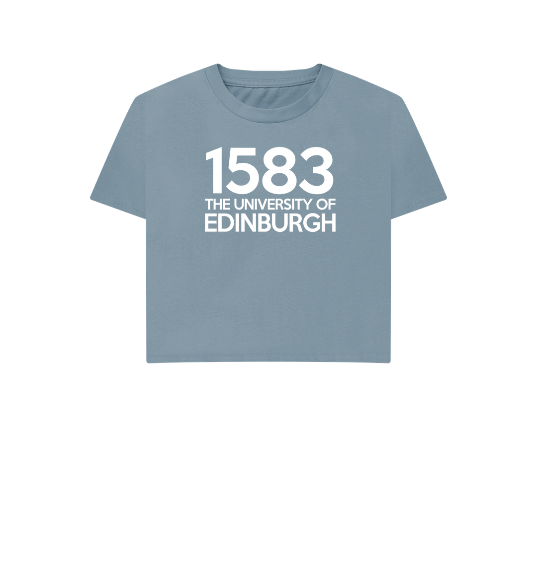 Stone Blue Printed T-shirt Front
