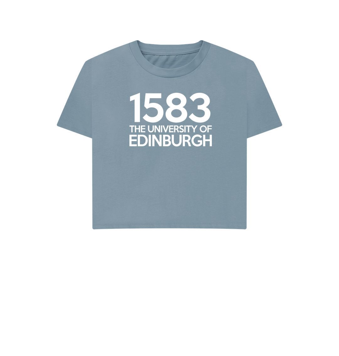 Stone Blue Women's 1583 Cropped Boxy T-Shirt