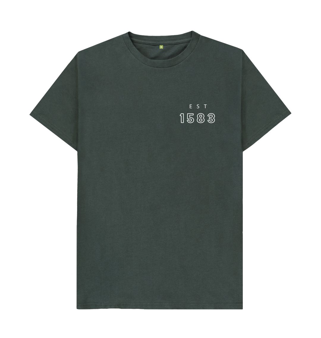 Dark Grey Old College Coordinates Design T-Shirt