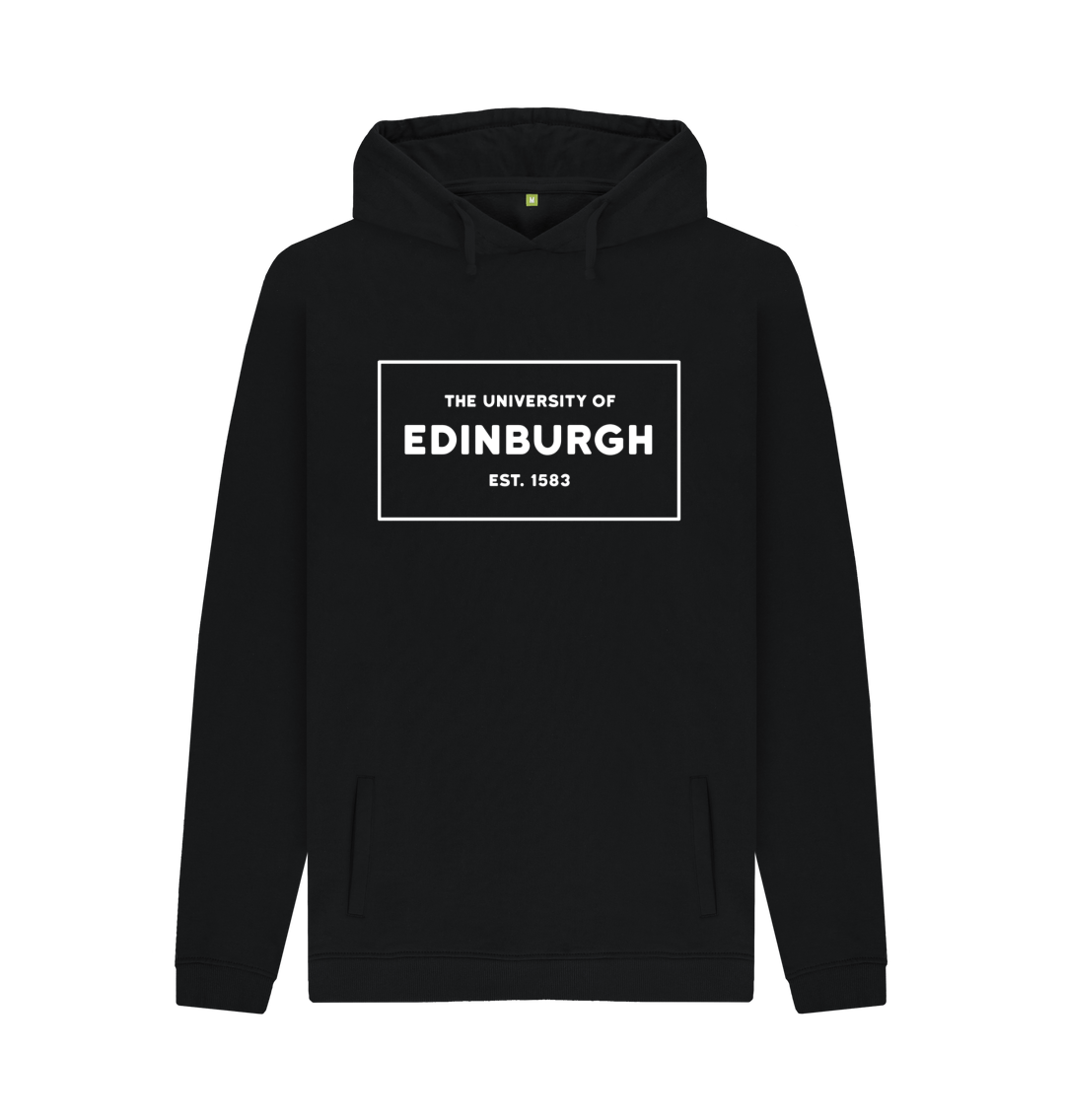 Black Printed Hoody Front