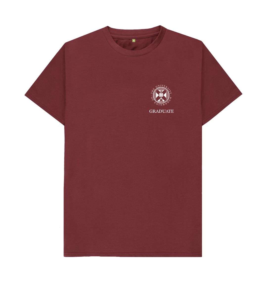 Red Wine Graduate Small Crest T-Shirt