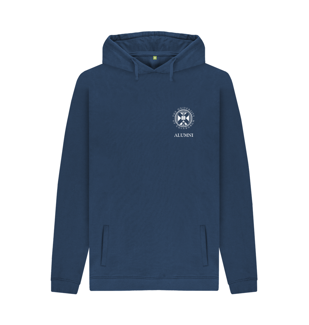 Navy Printed Hoody Front