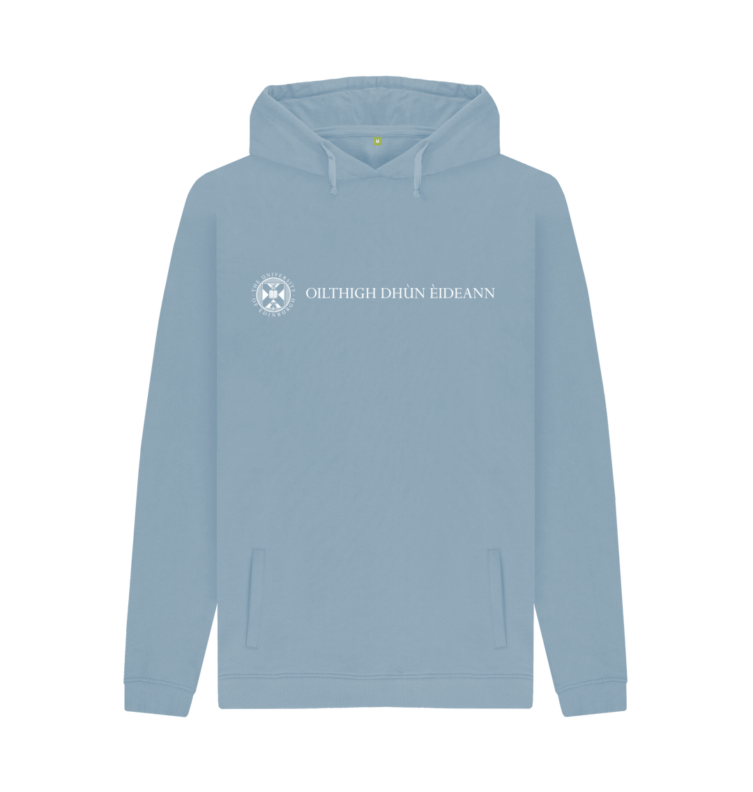 Stone Blue Printed Hoody Front
