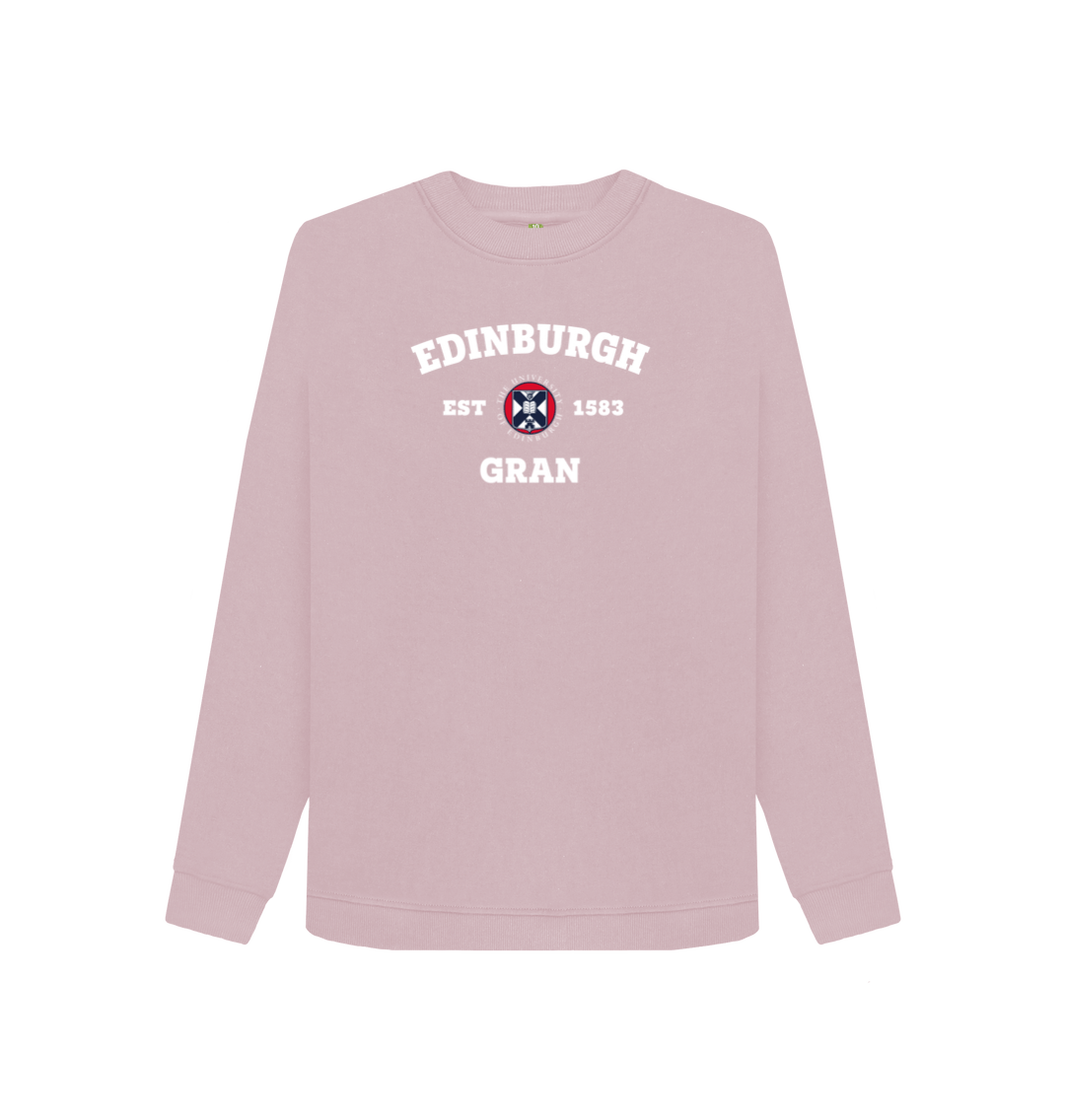 Mauve Printed Sweater Front