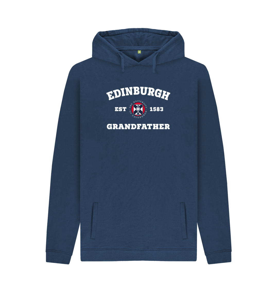 Navy Printed Hoody Front
